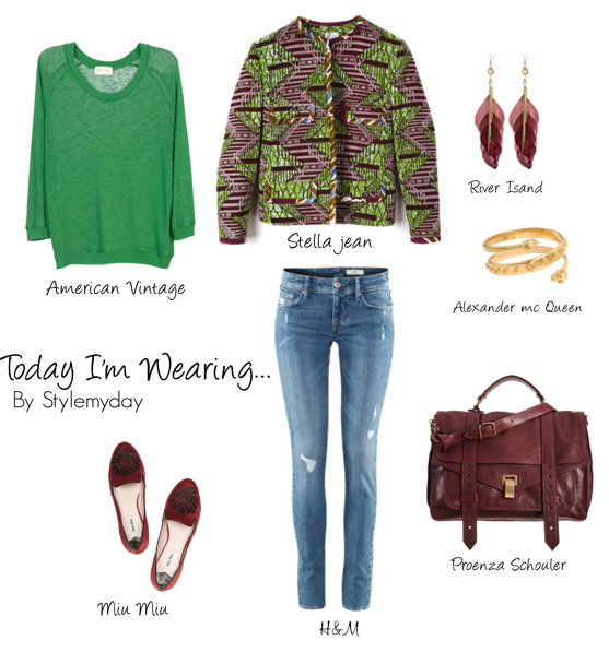 today I am wearing…..